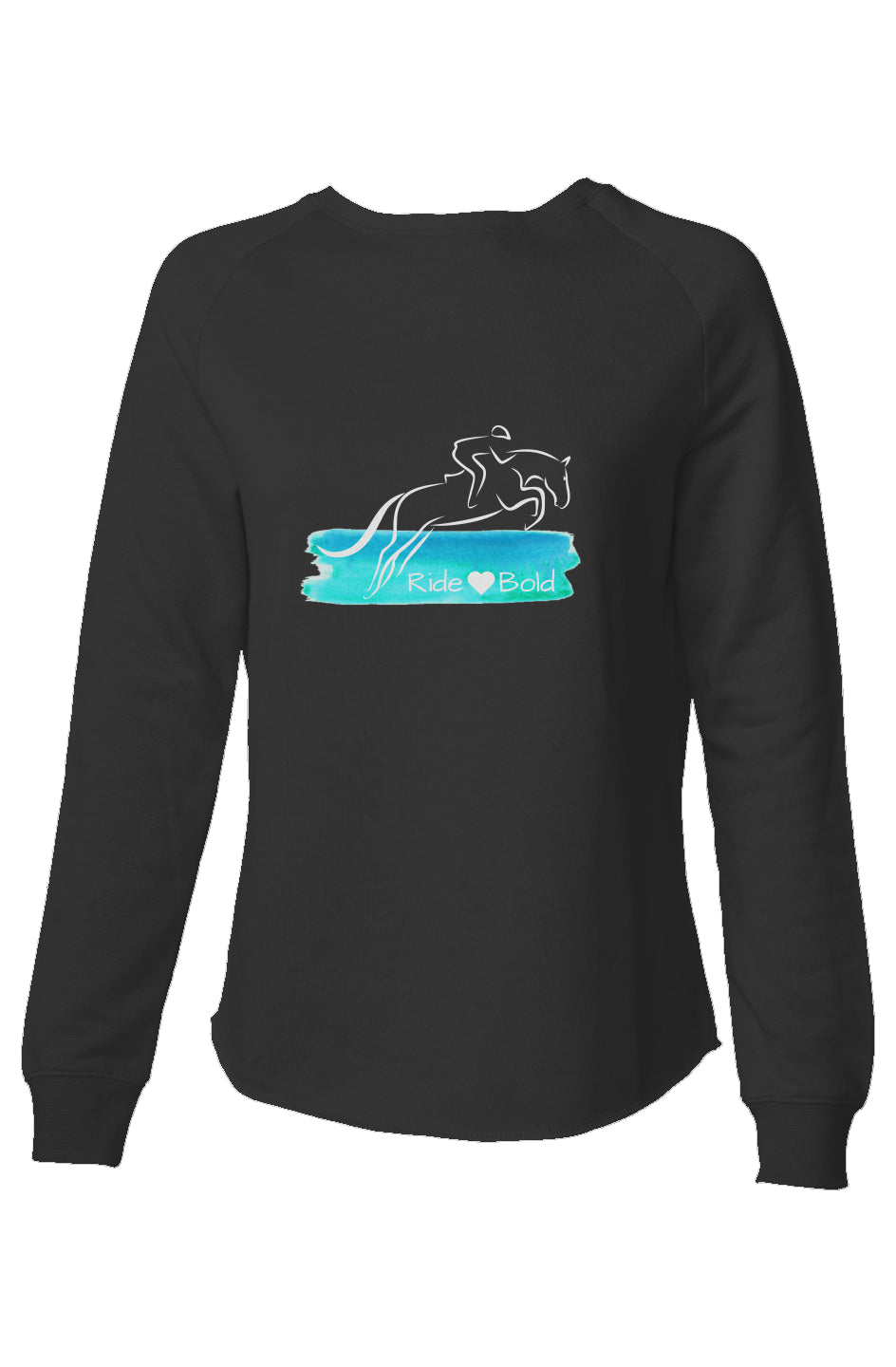 Ride Bold Jump Womens Lightweight Wash Sweatshirt
