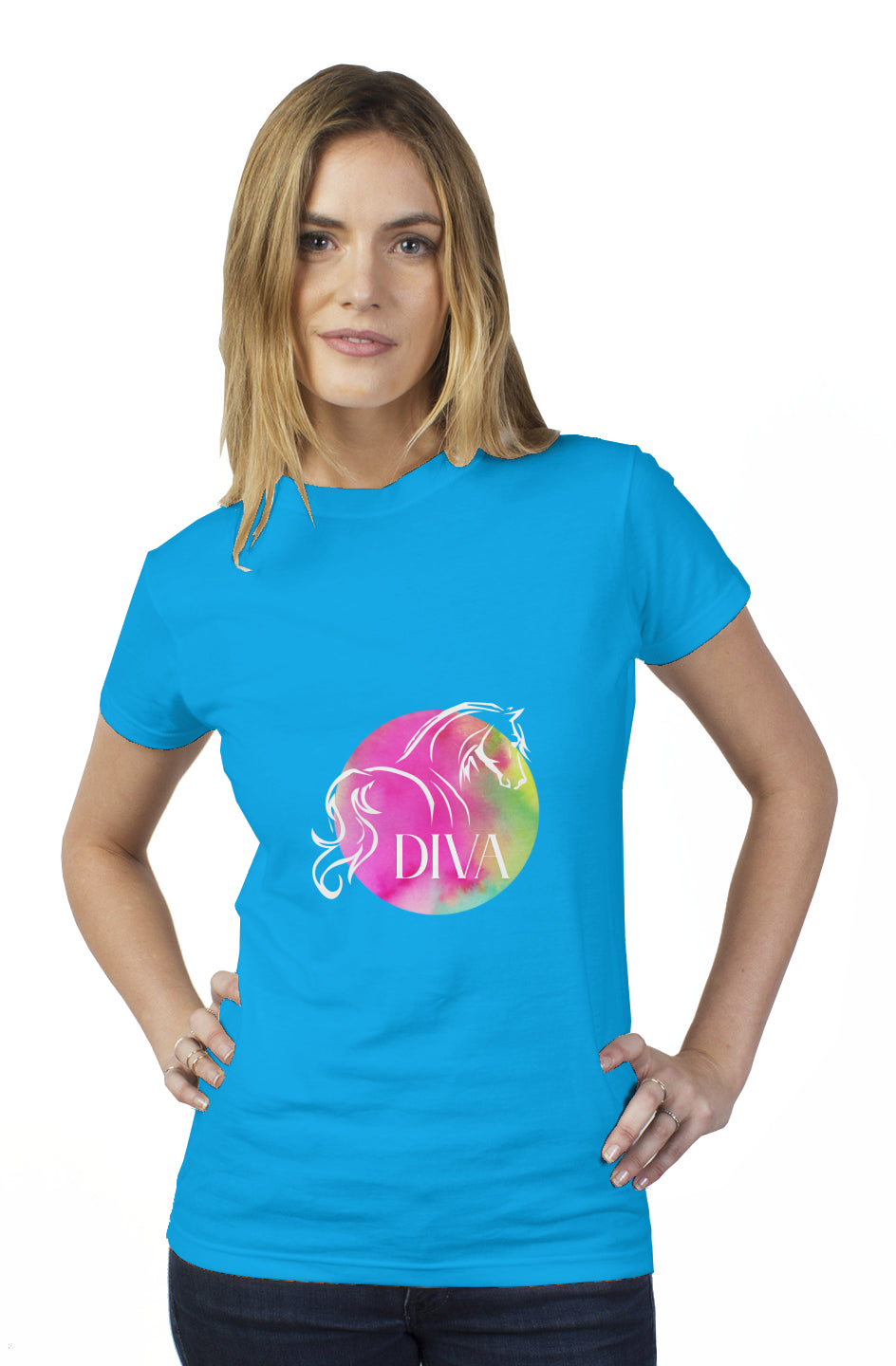 Diva Horse tultex womens t shirt