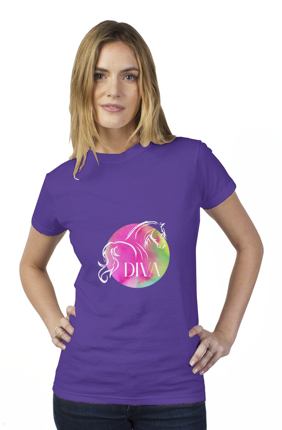 Diva Horse tultex womens t shirt