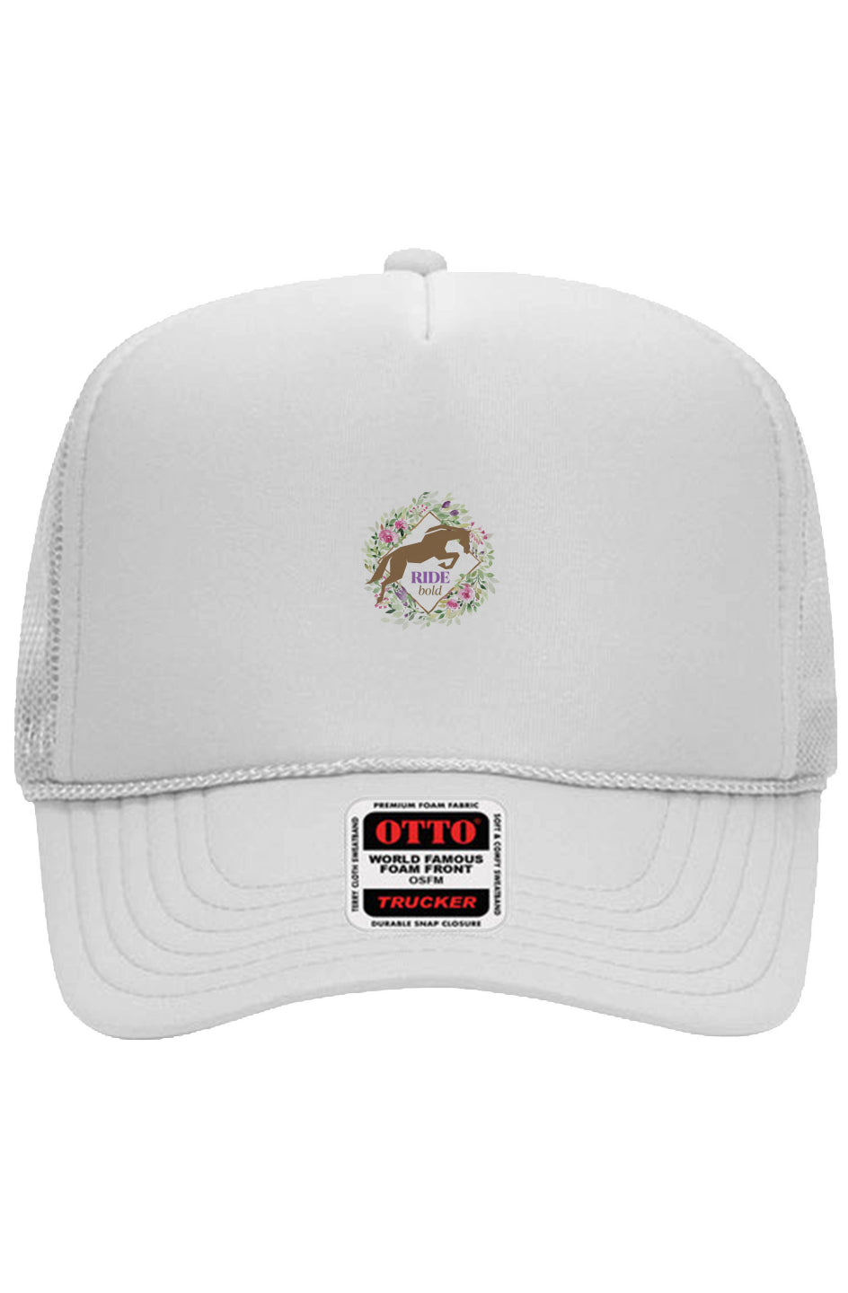 Ride Bold Jump Floral Otto 5 Panel Trucker Hat