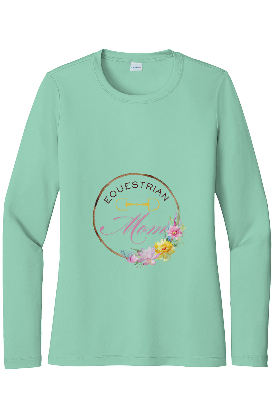 Equestrian Mom Womens Posi UV Pro LS Tee