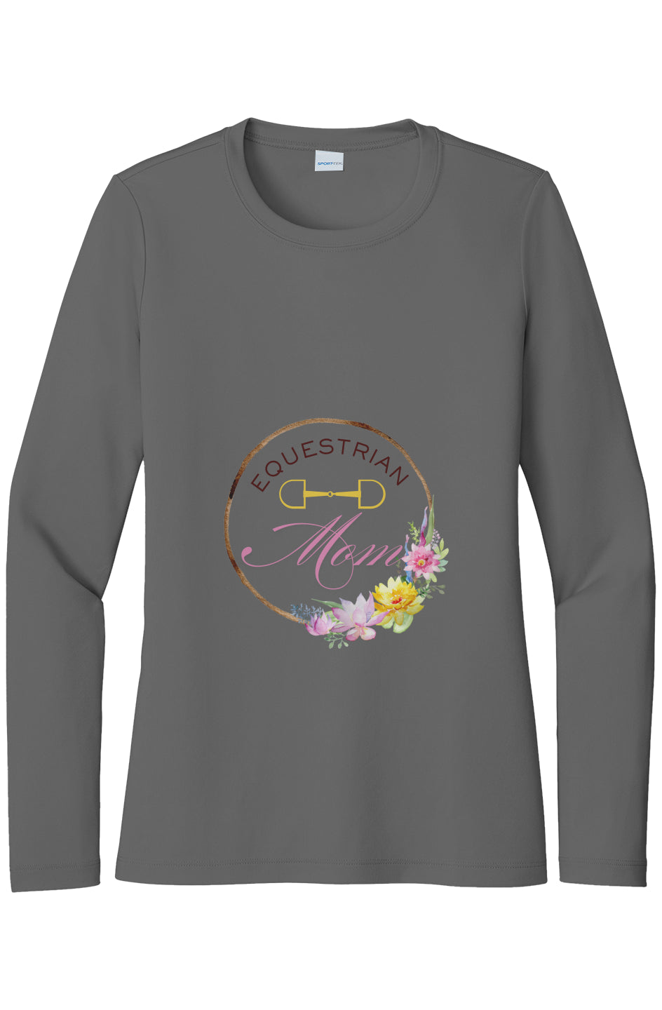 Equestrian Mom Womens Posi UV Pro LS Tee
