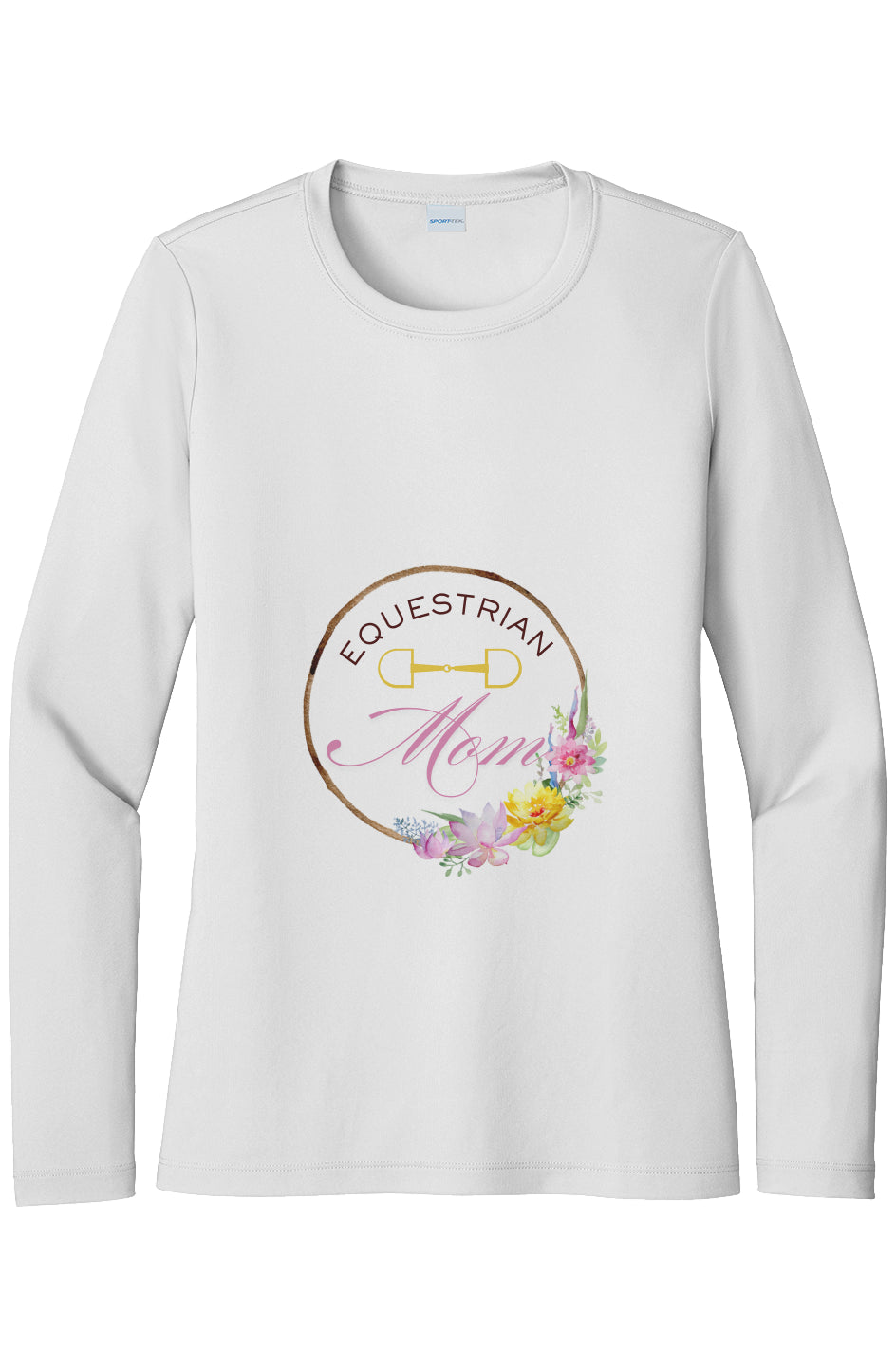 Equestrian Mom Womens Posi UV Pro LS Tee