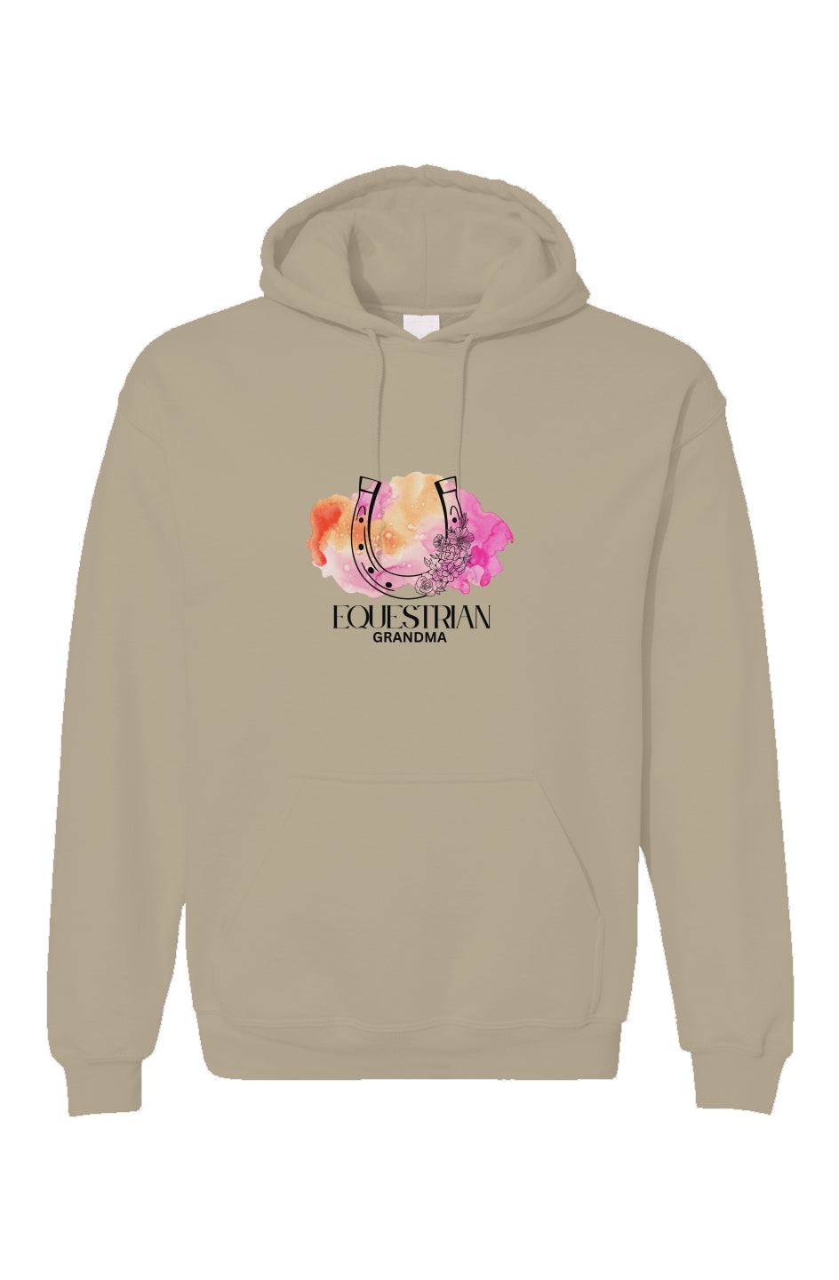 Equestrian Grandma Horseshoe Unisex Gildan Hoodie
