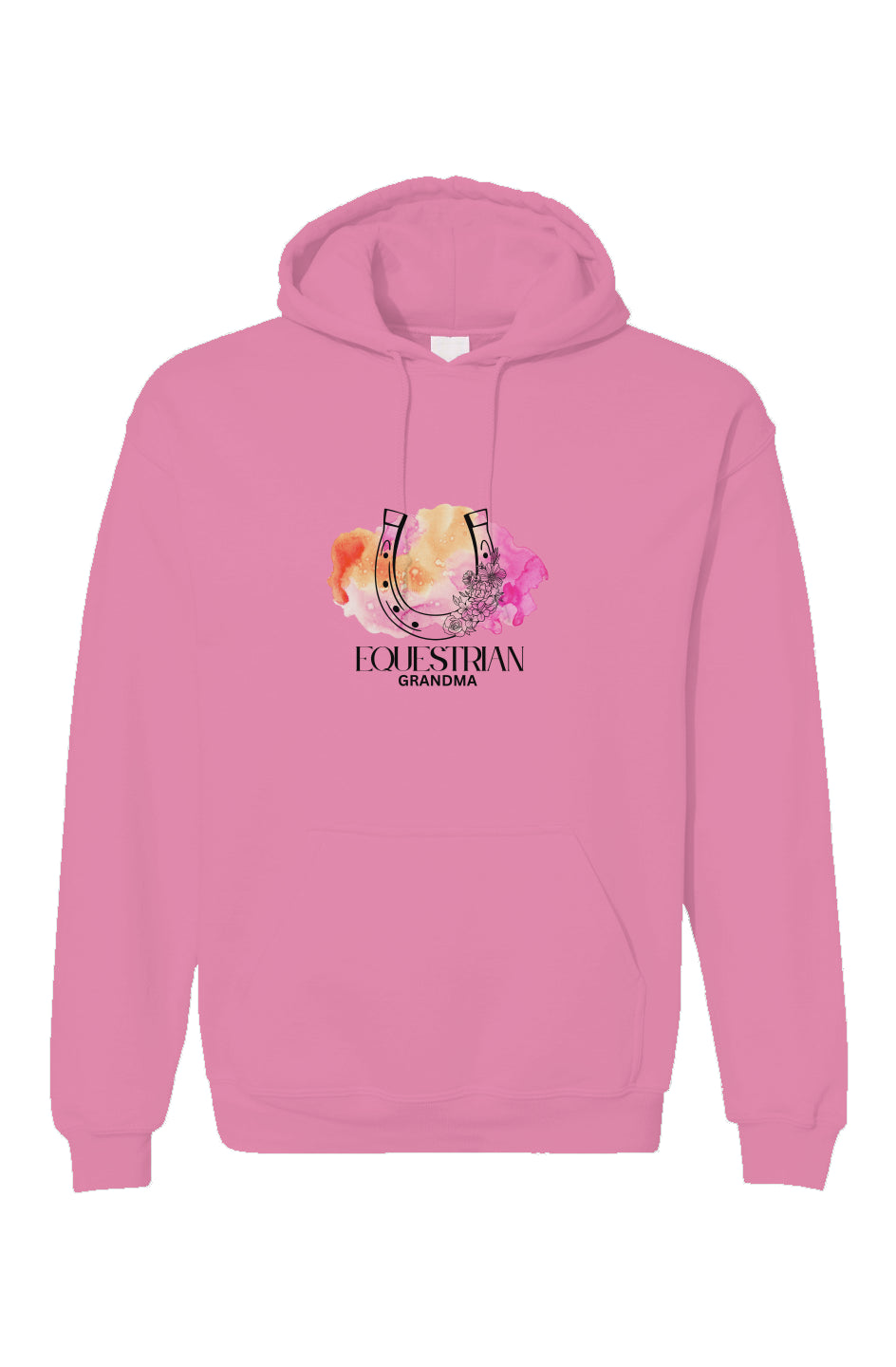 Equestrian Grandma Horseshoe Unisex Gildan Hoodie