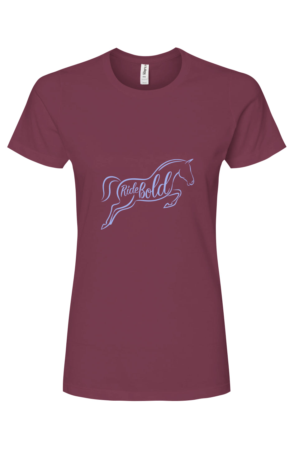 Ride Bold Graphic Horse Women's Premium Cotton T-Shirt