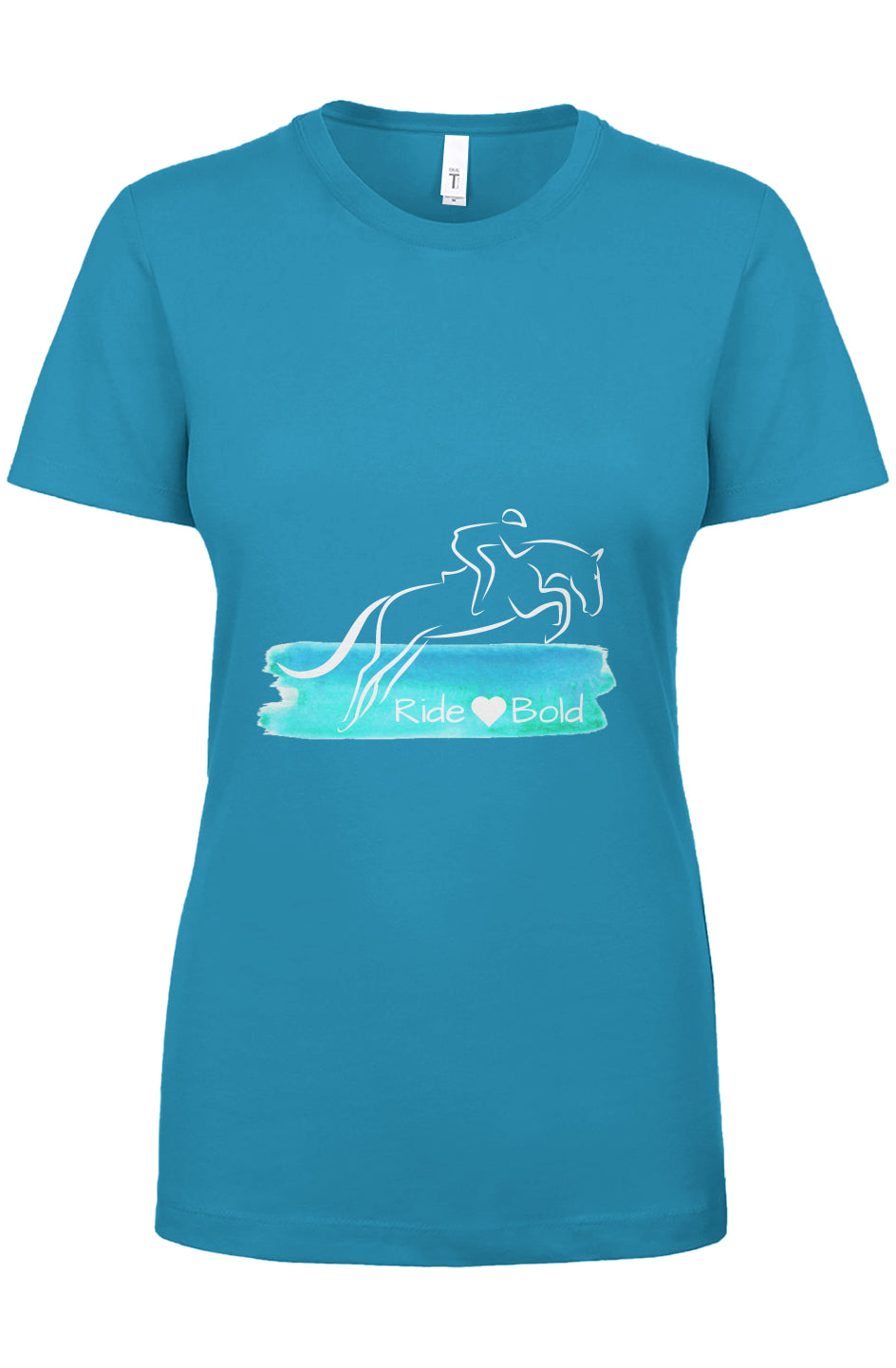 Ride Bold Jump Heart Womens Ideal Crew