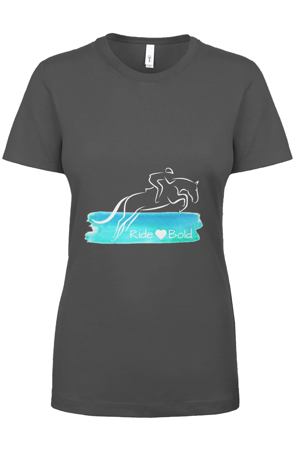 Ride Bold Jump Heart Womens Ideal Crew