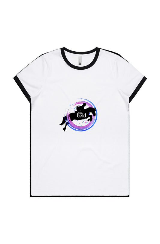 Ride Bold Jumping Splash WO'S MAPLE RINGER TEE