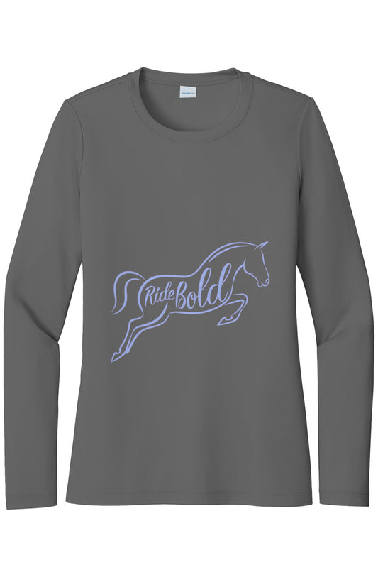 Rude Bold Graphic Womens Posi UV Pro LS Tee
