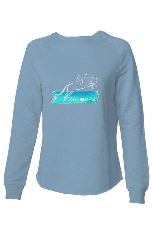Ride Bold Jump Womens Lightweight Wash Sweatshirt