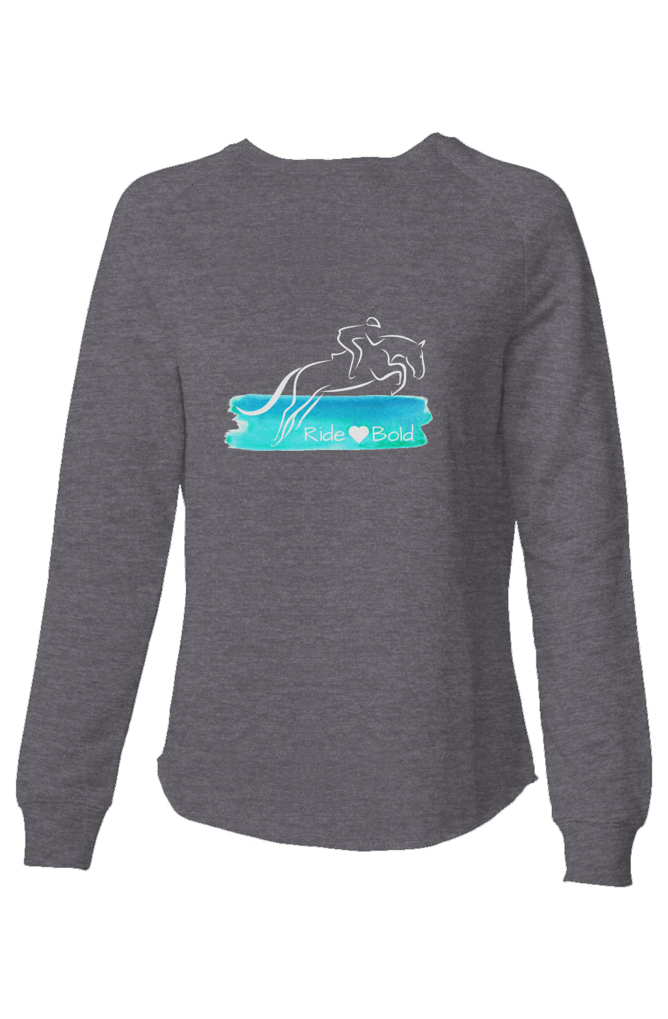 Ride Bold Jump Womens Lightweight Wash Sweatshirt
