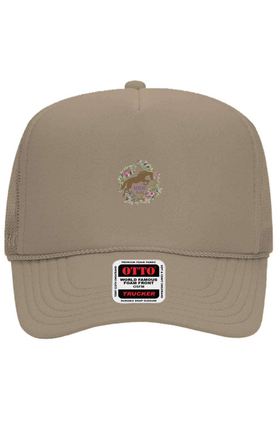 Ride Bold Jump Floral Otto 5 Panel Trucker Hat