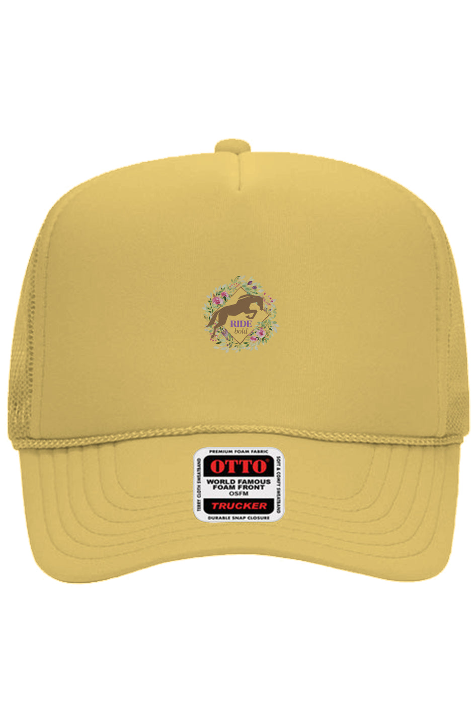 Ride Bold Jump Floral Otto 5 Panel Trucker Hat