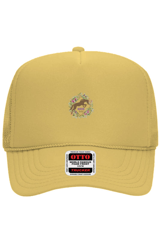 Ride Bold Jump Floral Otto 5 Panel Trucker Hat