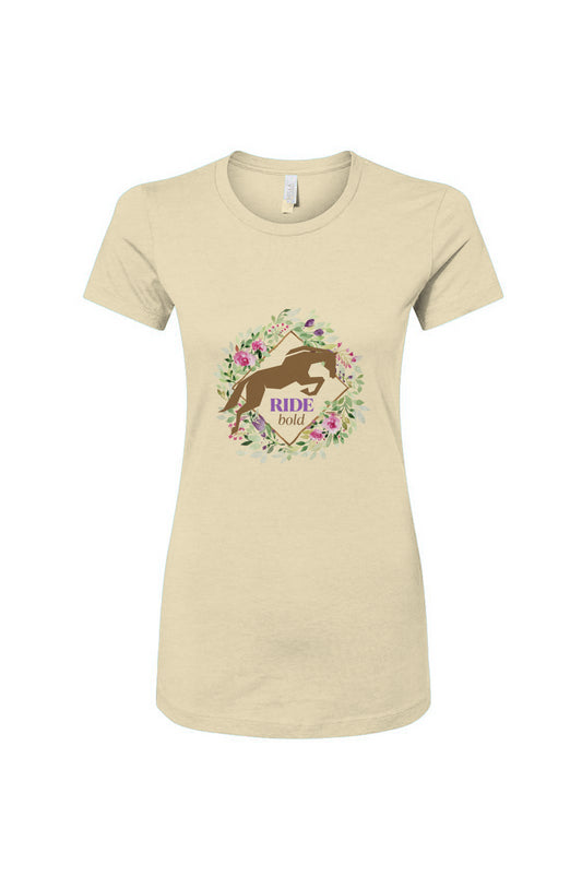 Ride Bold Floral Jump Women's Slim Fit Tee