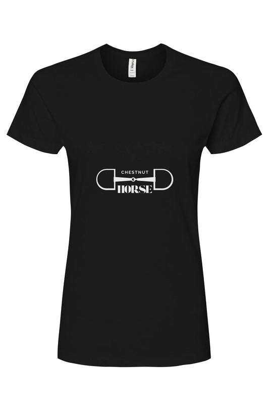 D-Ring Chestnut Horse Women's Premium Cotton T-Shirt
