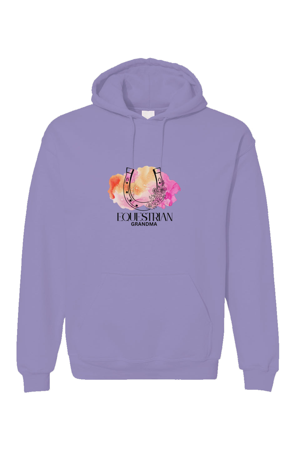 Equestrian Grandma Horseshoe Unisex Gildan Hoodie