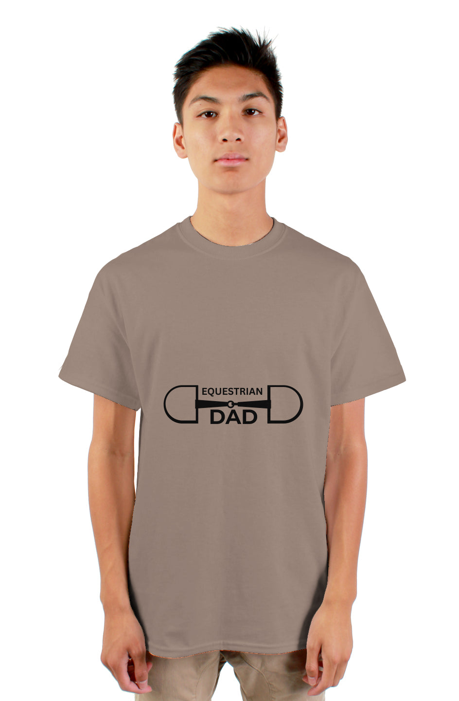 Equestrian Dad - blk gildan mens tshirt