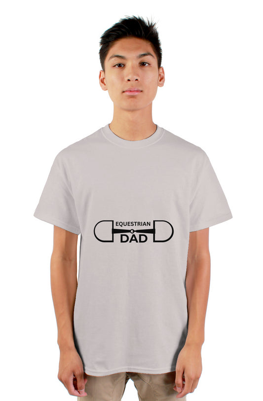 Equestrian Dad - blk gildan mens tshirt
