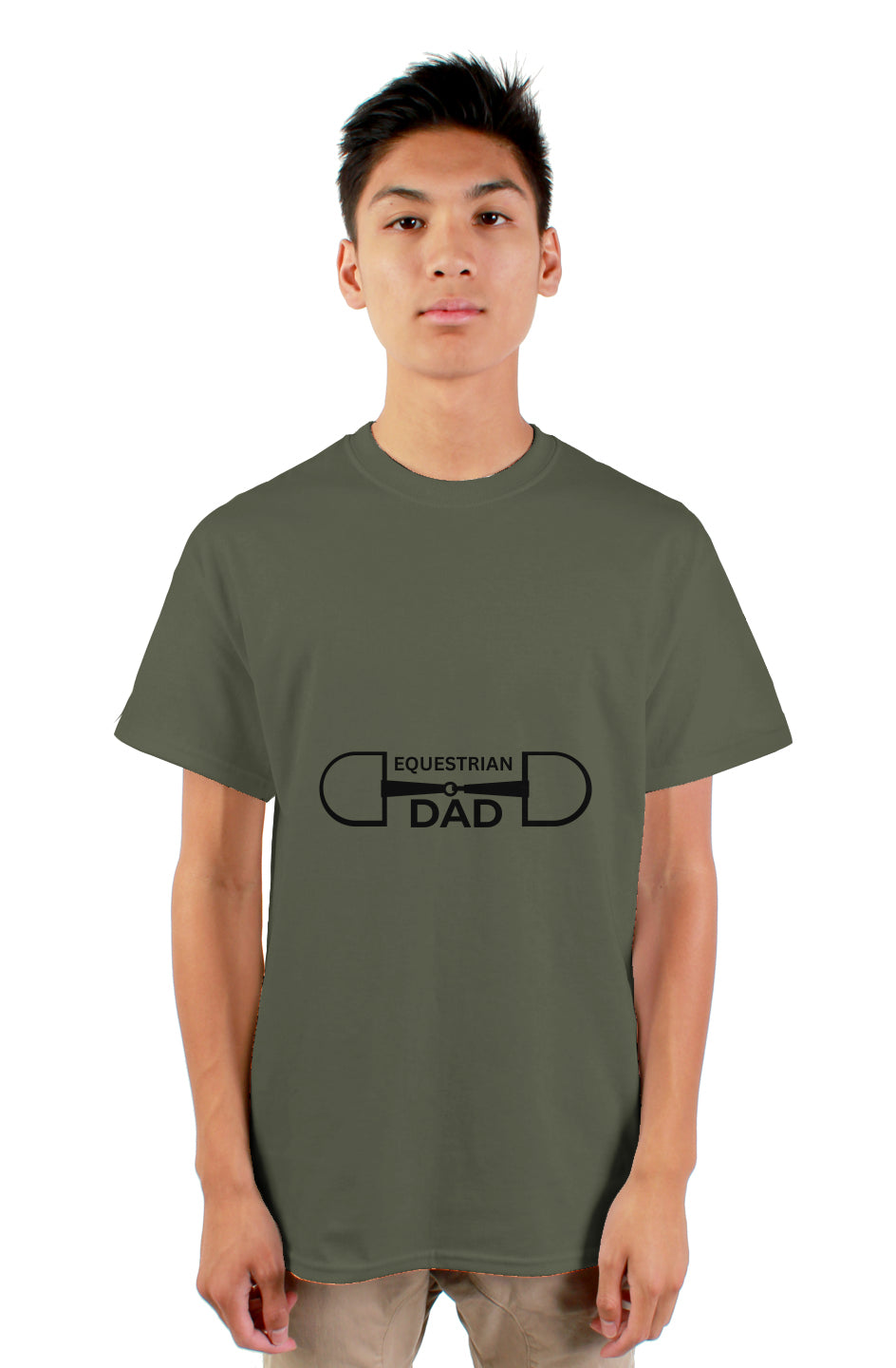 Equestrian Dad - blk gildan mens tshirt