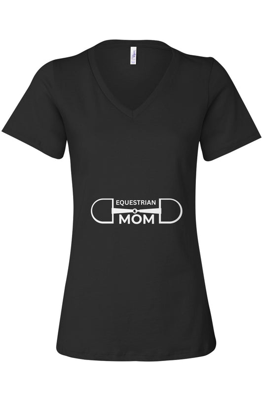 Equestrian Mom Women’s Casual V-Neck Tee