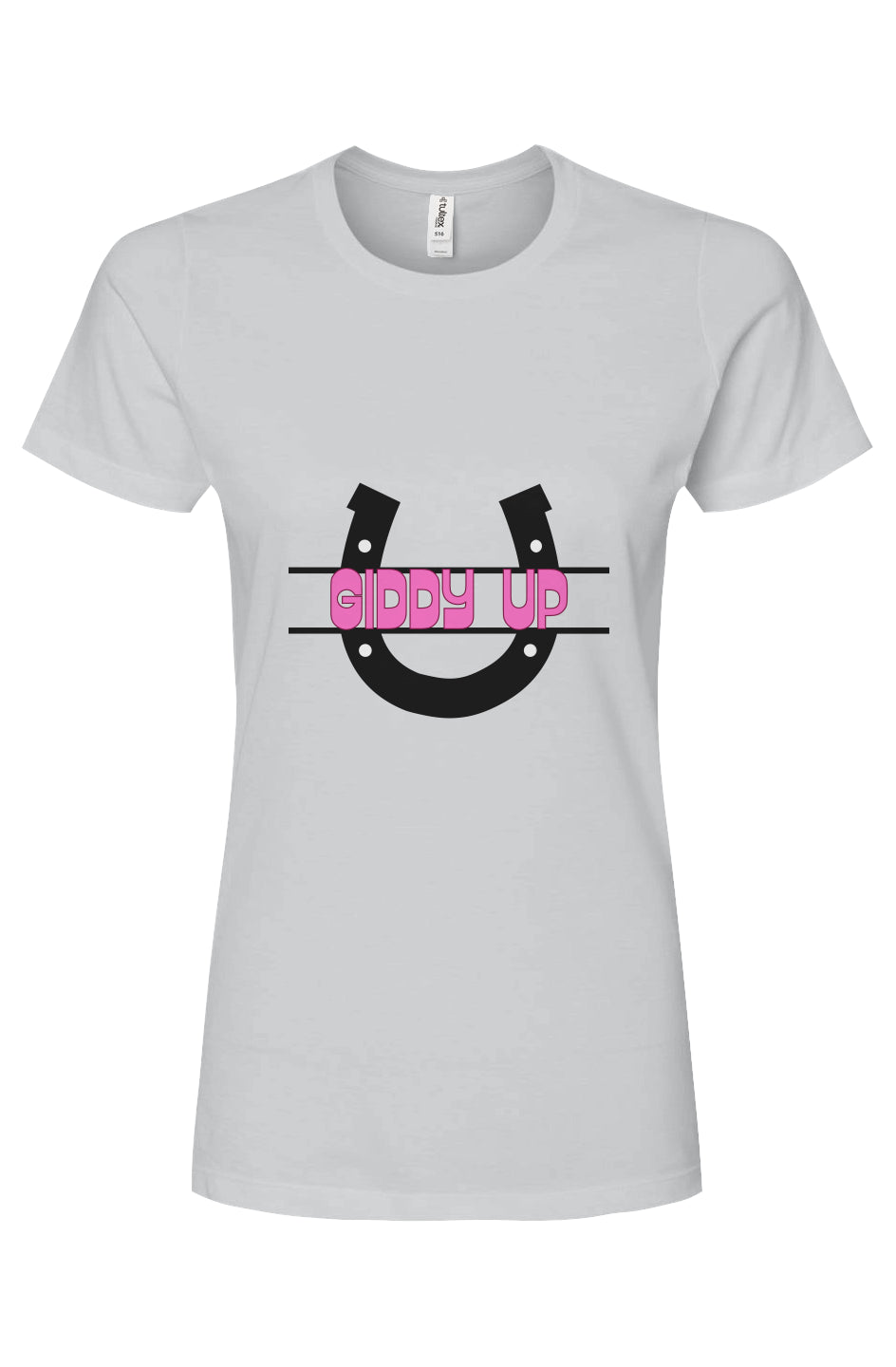 Lucky 2 Giddy Up - Women's Premium Cotton T-Shirt