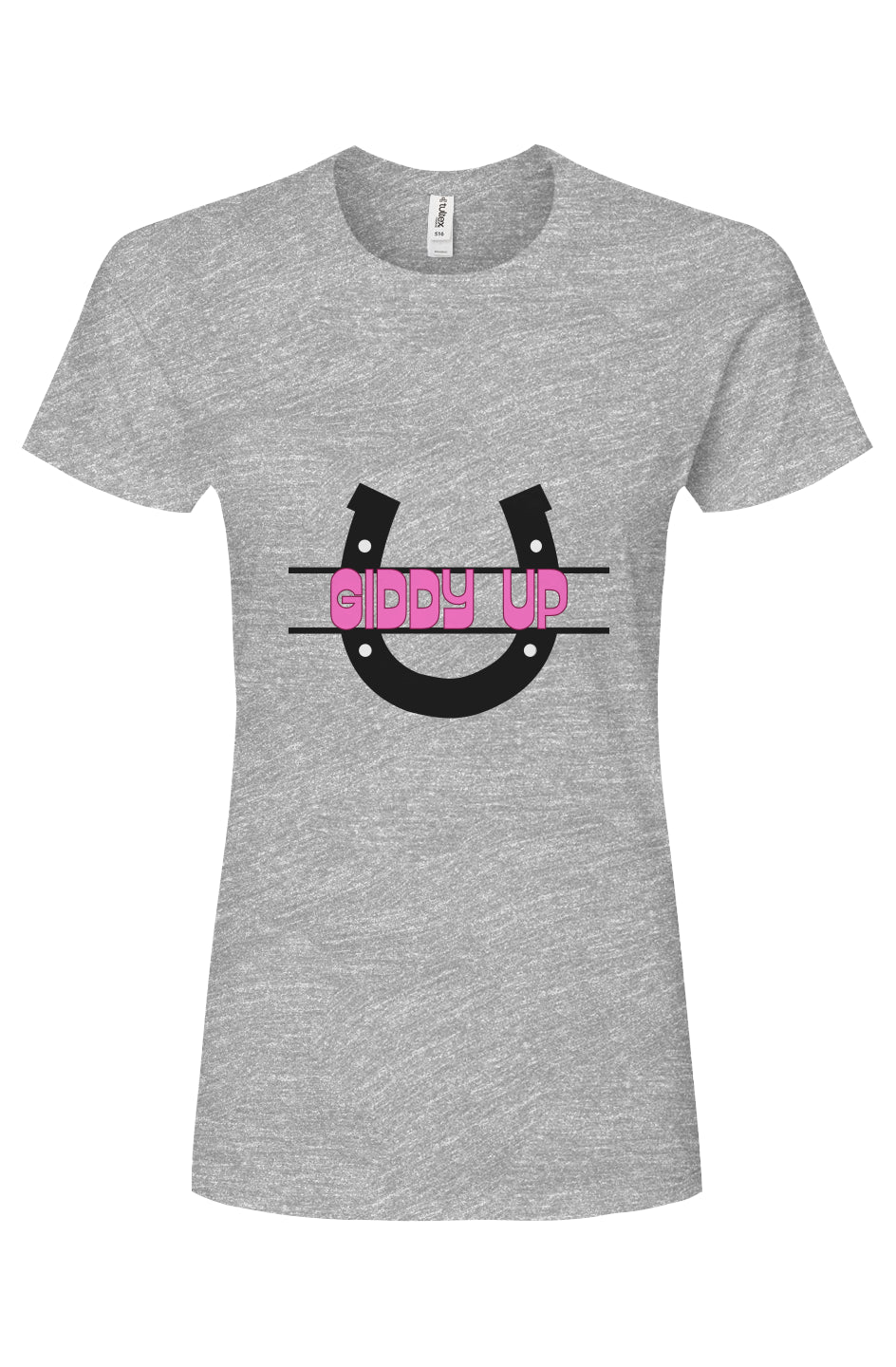 Lucky 2 Giddy Up - Women's Premium Cotton T-Shirt
