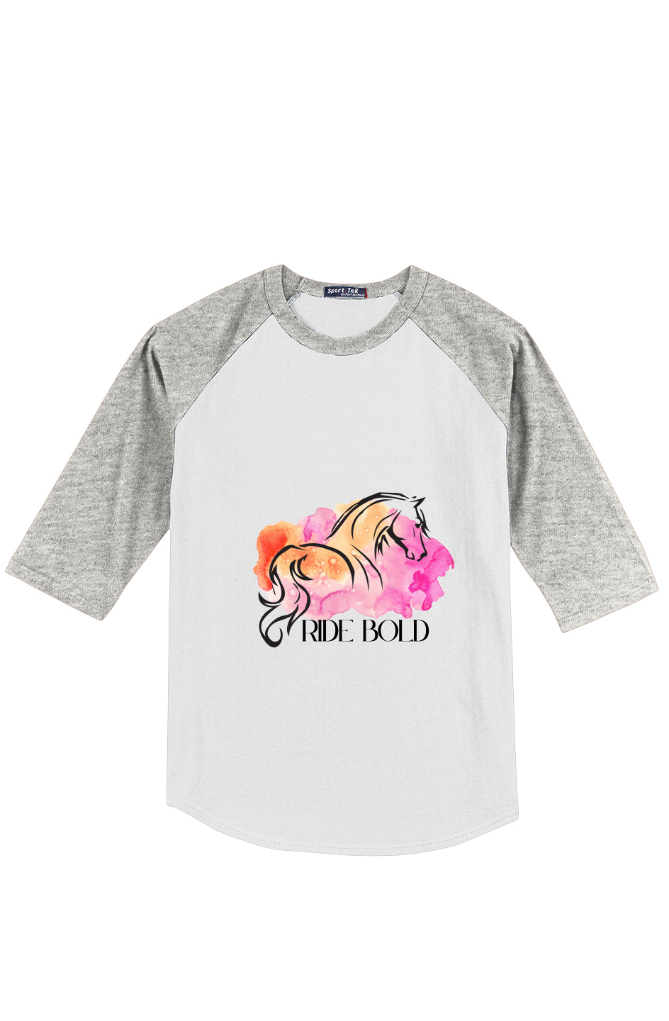 Ride Bold Horse Youth Colorblock Raglan Jersey