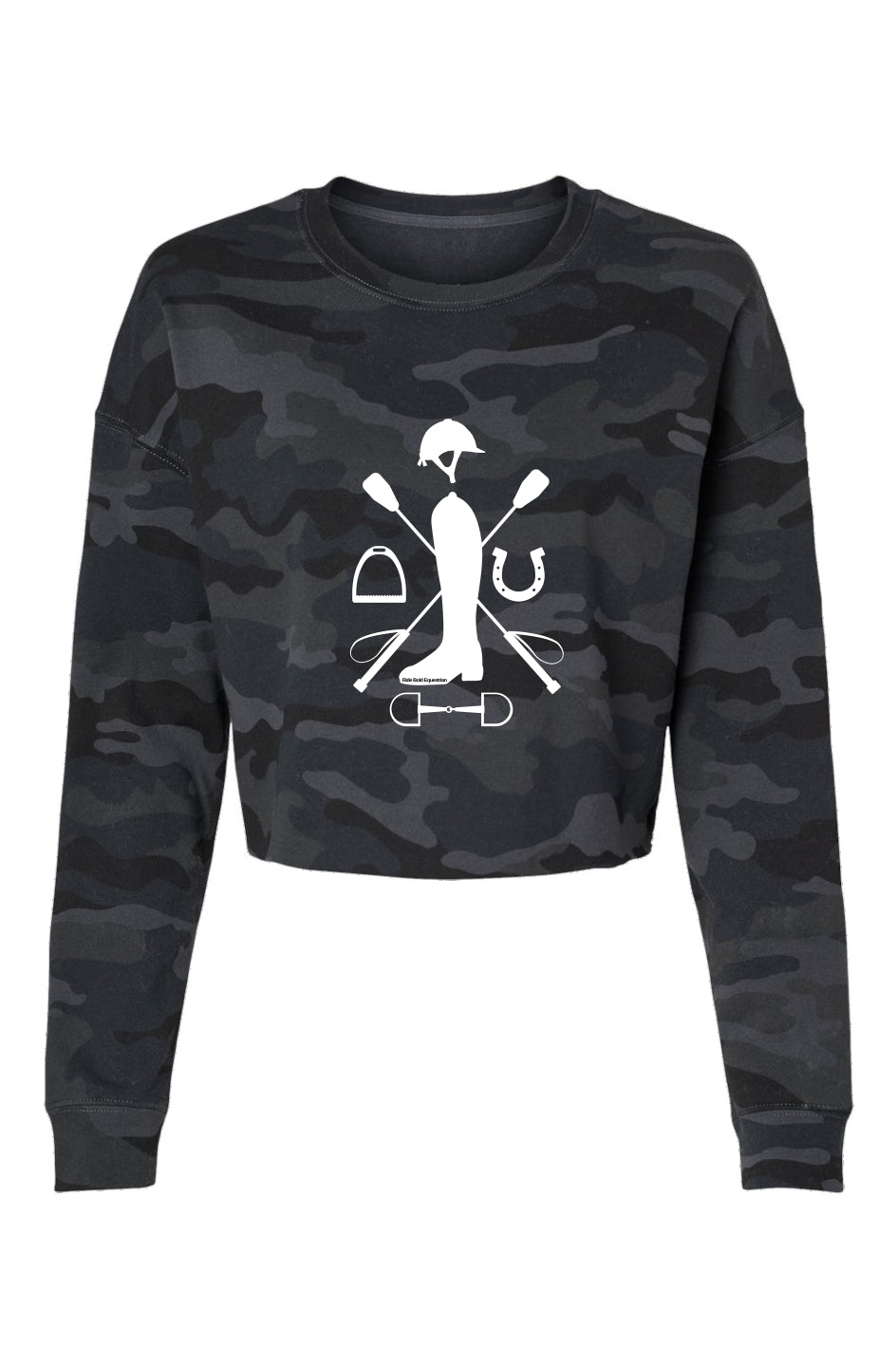 Equestrian - Lightweight Camo Cropped Crew